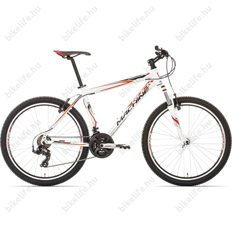 Rock Machine Manhattan 50 2015 MTB kerékpár 21 seb. TX55/EF51 váltó, V-fék, fehér/piros, 19