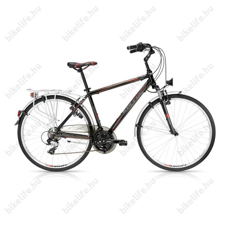 Kellys Carter 30 2016 férfi trekking kerékpár 21seb. Shimano TX800 váltó, fekete 21