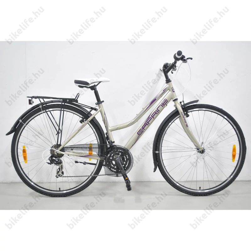 Caprine Wheelman 2013 női trekking kerékpár Shimano RS/TX váltórendszer, fekete/bézs 17,5
