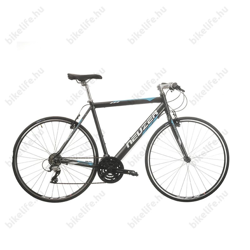 Neuzer Courier fitness kerékpár 21 fokozatú Shimano Acera váltórendszer, antracit/kék 54cm