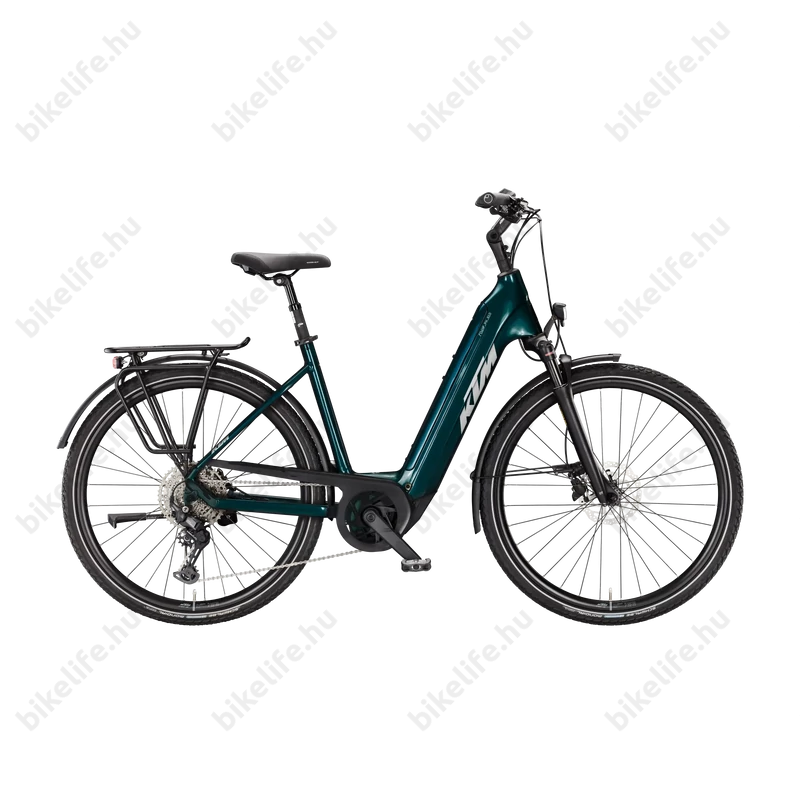 KTM Macina Tour PX810 ebike Smart Bosch PX 85Nm motorral és 800Wh akkuval 11 fokozatú CUES váltó, dark sea, mono 51cm