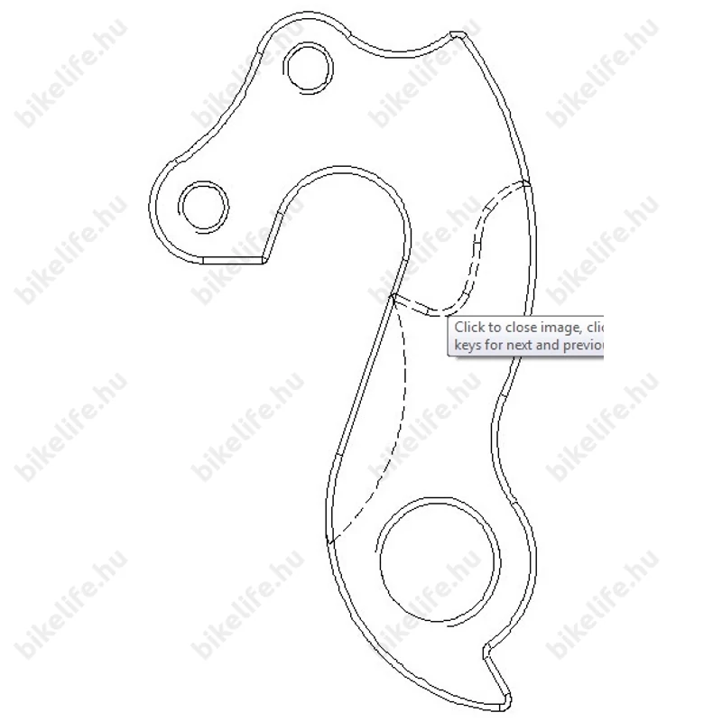 Váltótartó fül 13 Merida Road /Speeder 06-07-08