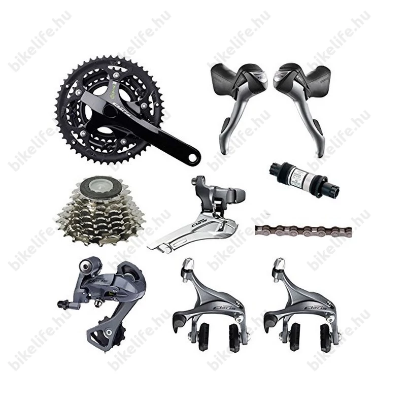 Shimano Claris 2403 országúti szett 3x8 fokozat ezüst