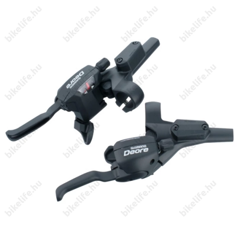 Shimano Deore M535 Dual Control váltó/fékkar tárcsafékes, első+hátsó, 900+1700mm, 3x9seb.
