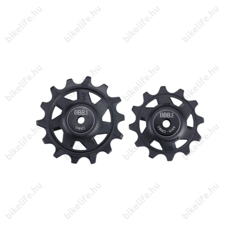 BBB BDP-07 váltógörgő szett, iparicsapágyas, 12 és 14fogú, fekete