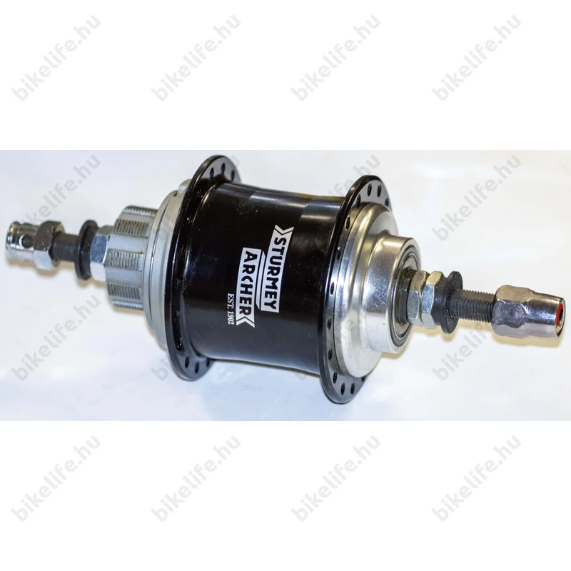 Agyváltó Sturmey S3X alu 3seb. fixi agyváltó szett fekete