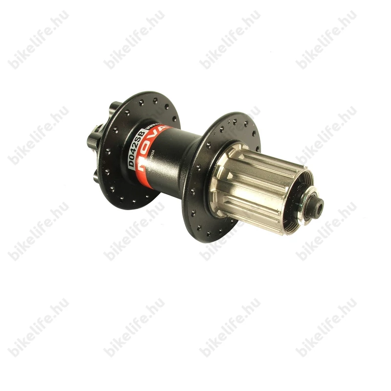 Novatec D042SB-SS hátsó agy, tárcasfékes, 4db iparicsapágy, 32lyukas, 8-9fok, fekete