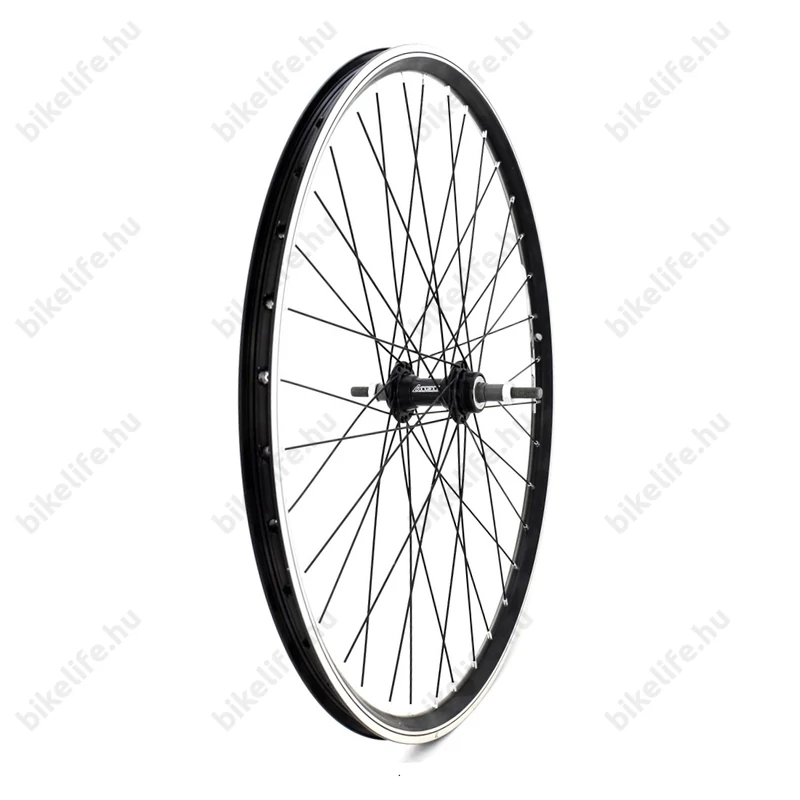 MTB hátsókerék MT240 felni + Joytech agy kazettás, 7 fokozathoz, fekete