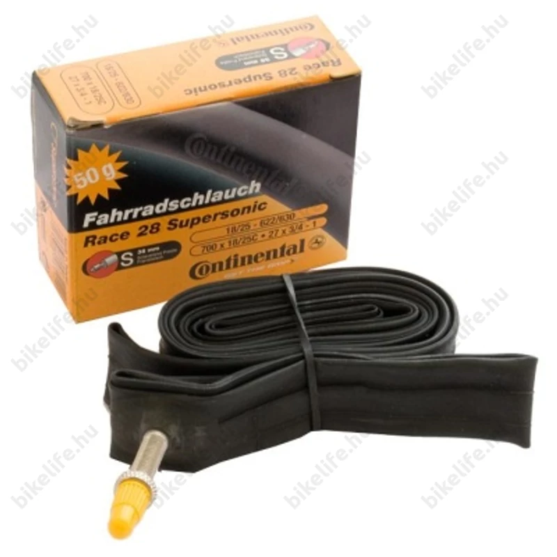 Continental Supersonic 18/25-622 országúti tömlő, belső gumi 60mm hosszú szingoszelep (SV)