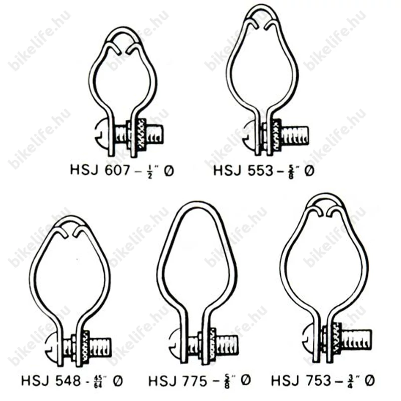 Fékalkatrész Sturmey bowdenház ütköző bilincs 19,1mm