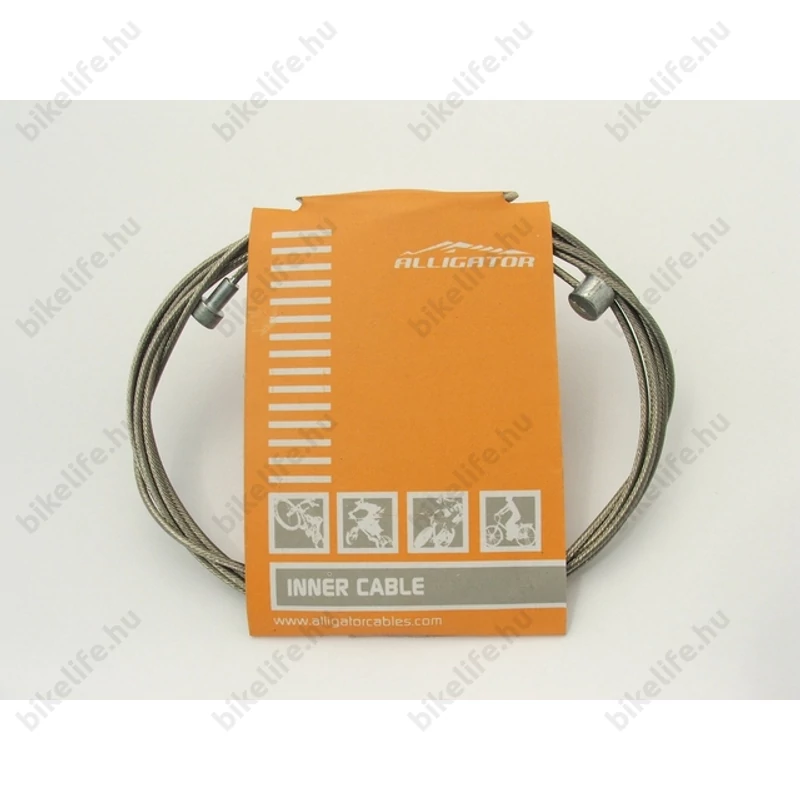 Alligator fékbowden köszörült, rozsdamentes, előre nyújtott, 1,6x1700mm, kétfejű (MTB és országúti)