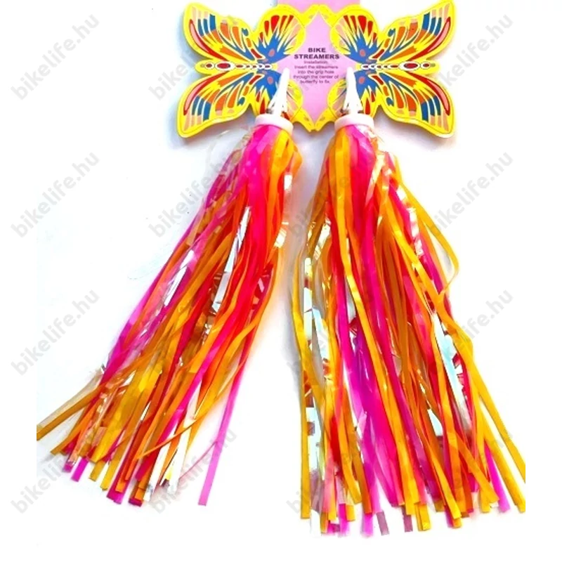 Kormányvég szalag gyerekbringákhoz,színes fityegő /pár