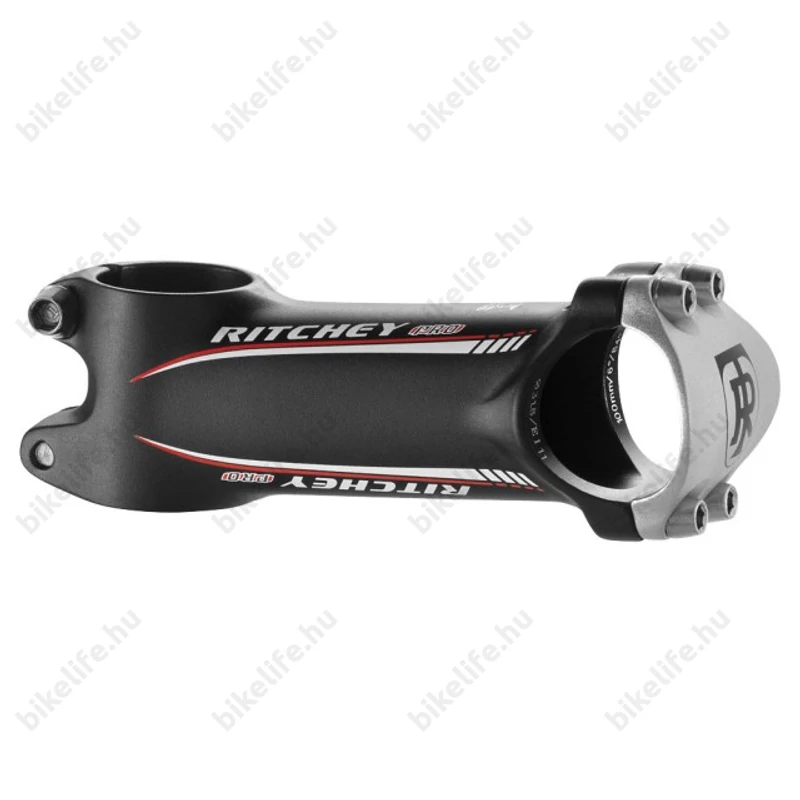 Kormányszár AH Ritchey Pro Road 120x6°x25,8-as befogó, fekete/ezüst előlappal
