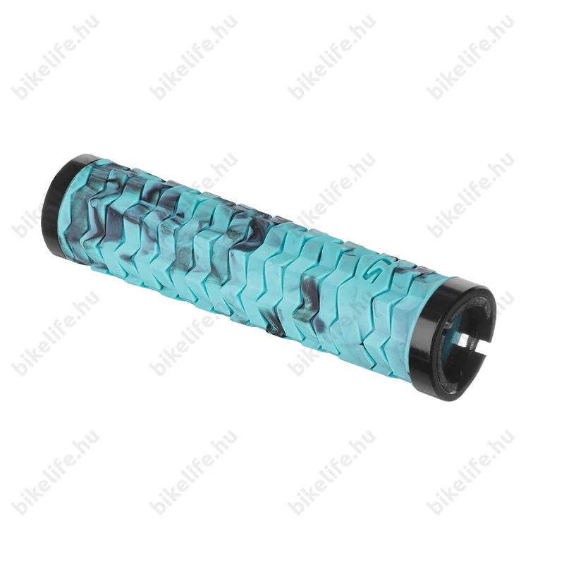 Kellys KLS Poison csavaros markolat, dupla bilincses, 135mm, turquoise/black