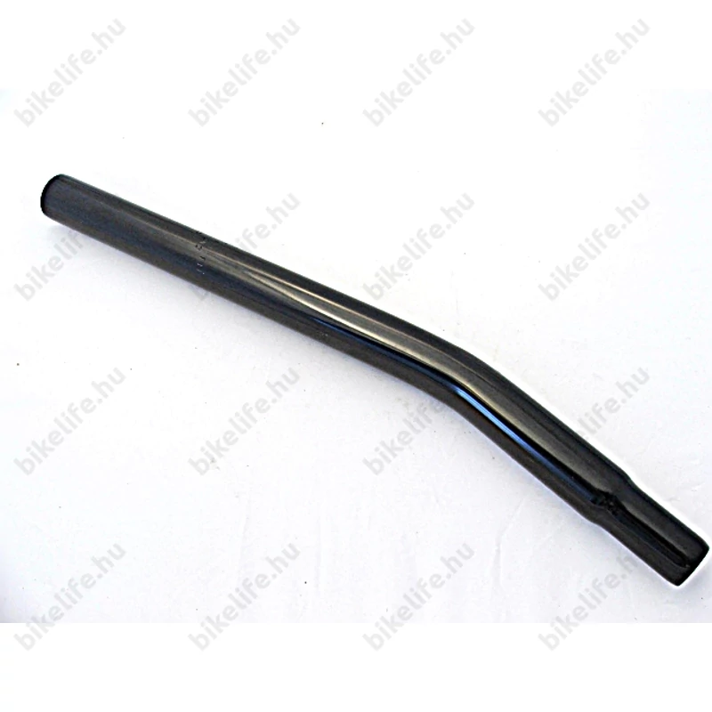 Nyeregcső 25,4mm Cruiser Cr-Mo ötvözet, hajlított, 350mm, fekete, felirat nélküli