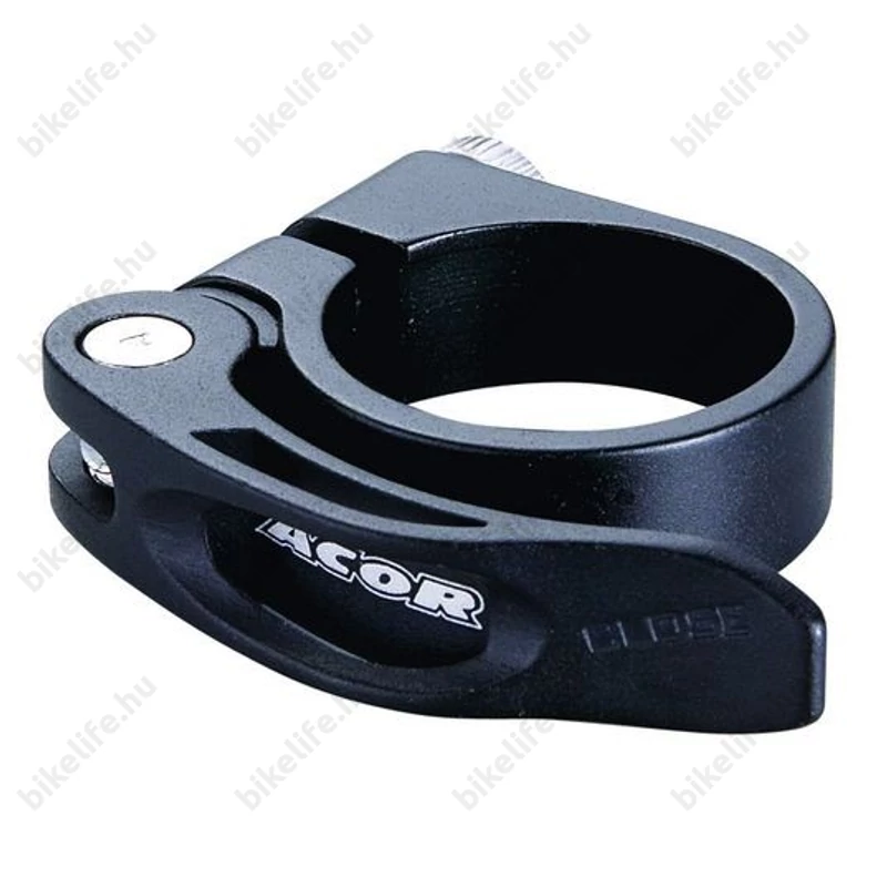 Nyeregcsőbilincs 31,8mm Acor csavaros fekete