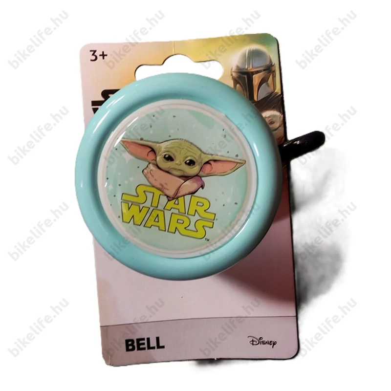 Disney Star Wars Mandalori csengő baby yoda mintával türkiz színben