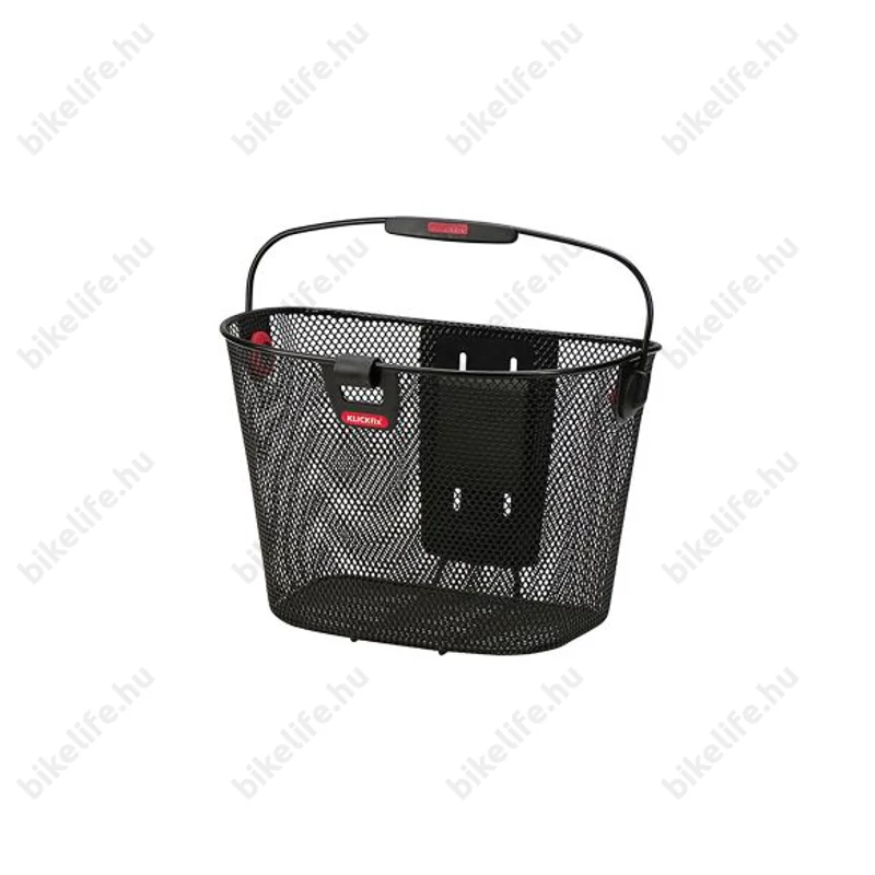 Klickfix Unilux első kosár levehető fekete fém 18 liter