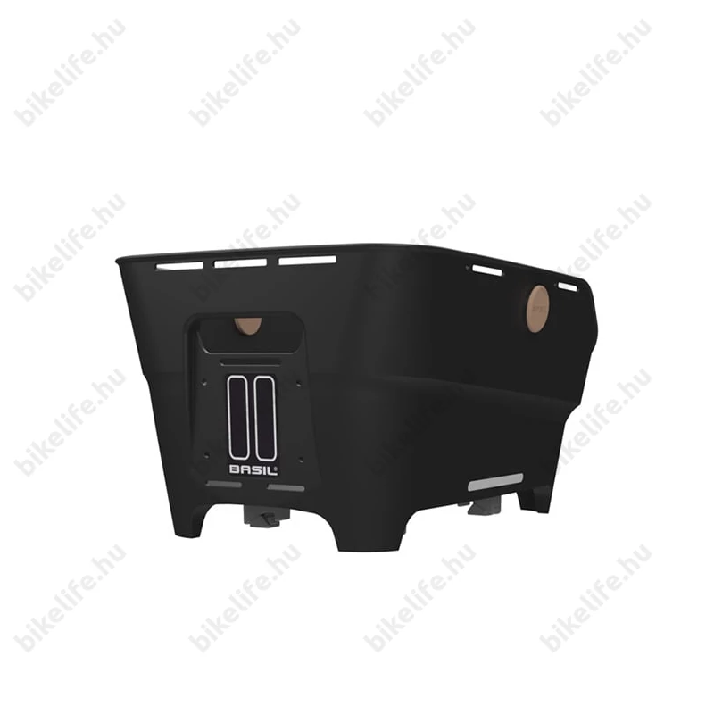 Basil hátsó kosár Cento Neo WSL, fix rögzítésű WSL felfogatással, fekete (pedelec kompatibilis)
