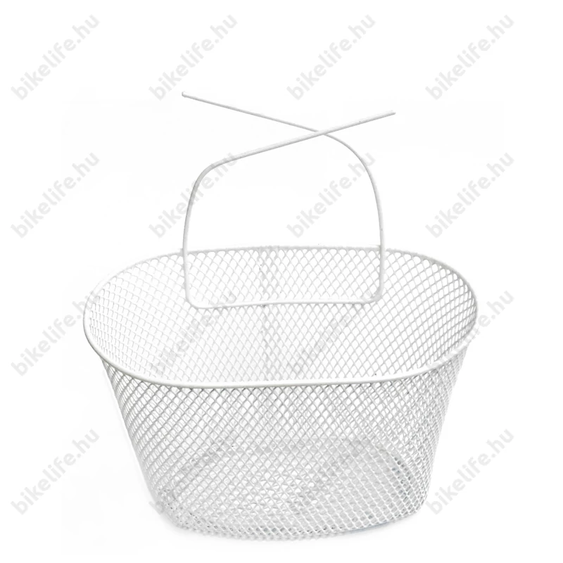 Kosár gyermek fém akasztós sűrűszövésű fehér