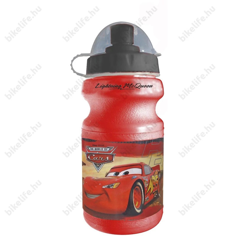 Disney Verdák kulacs piros/fekete + tartó!!! 350ml