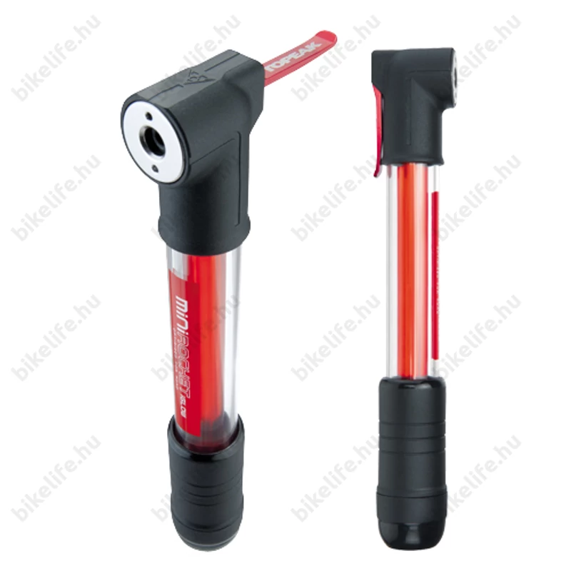 Topeak MiniRocket iGlow mini pumpa presta szelephez, beépített világítással, 11bar teljesítmény