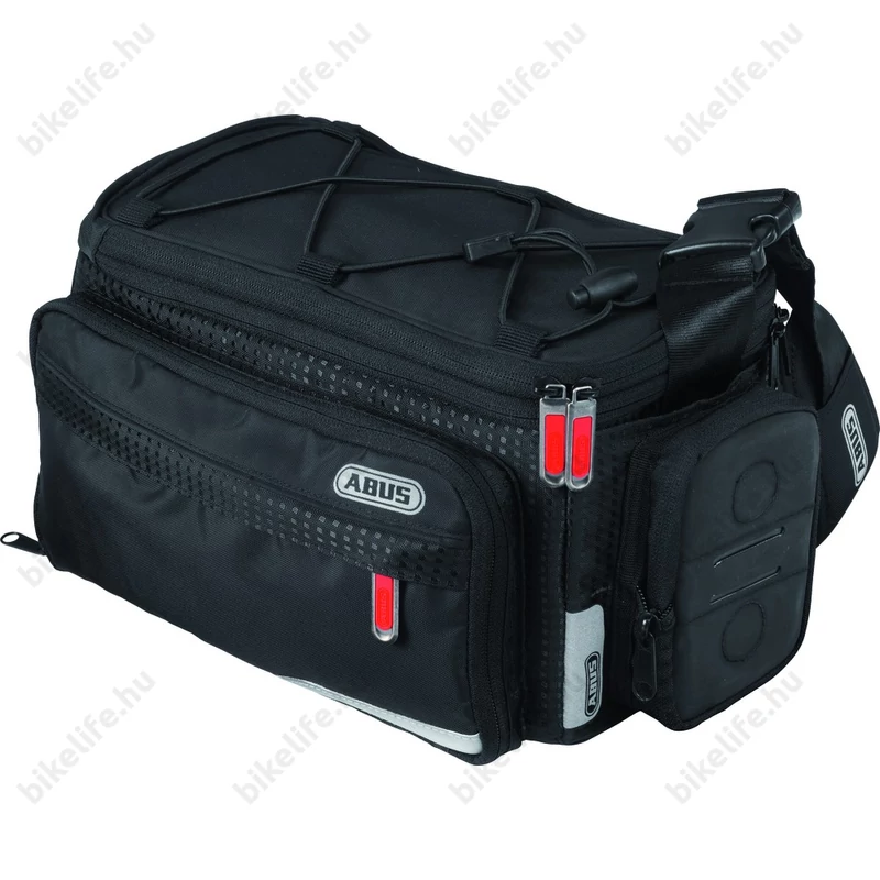 Abus Oryde/Onyx kerékpáros táska csomagtartóra ST 2650, 22L kapacitás, fekete