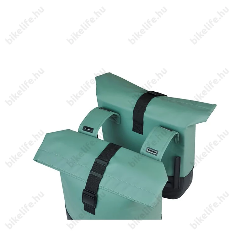 Basil Cove Double Pannier csomagtartóra szerelhető táska 2 részes 32 l, zöld /fekete