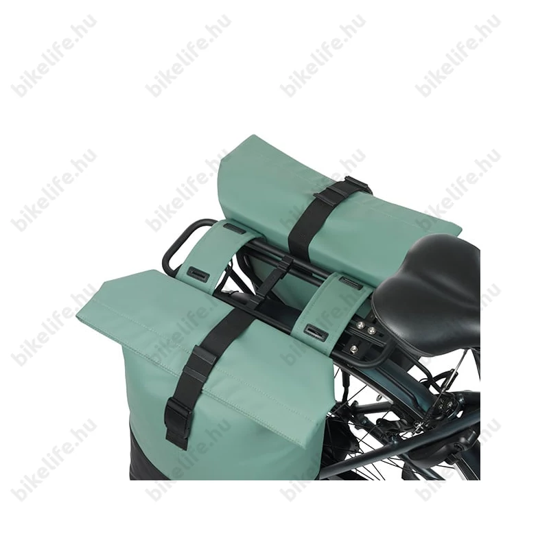 Basil Cove Double Pannier csomagtartóra szerelhető táska 2 részes 32 l, zöld /fekete
