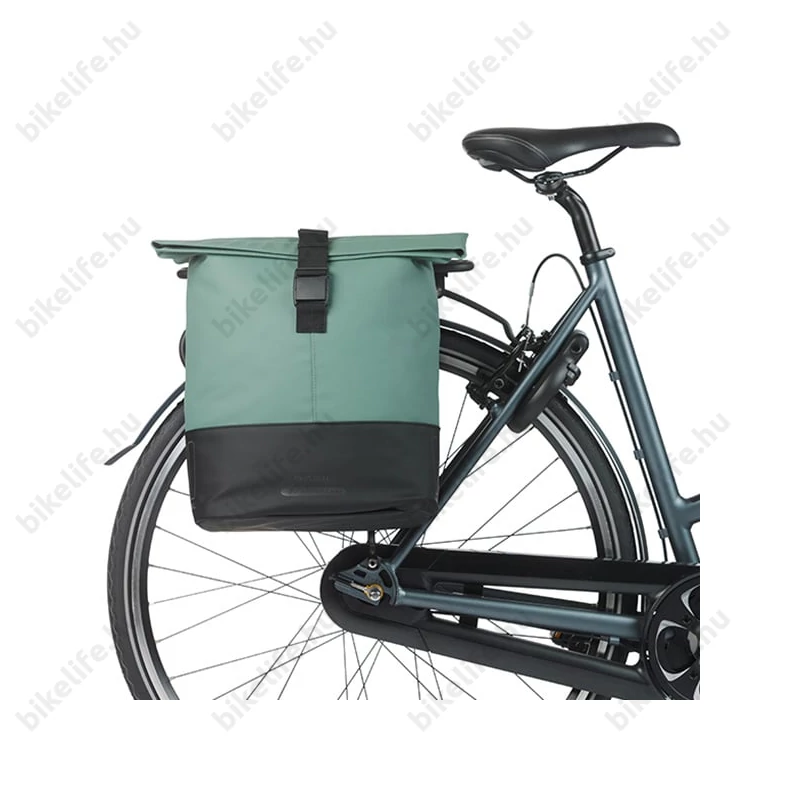 Basil Cove Double Pannier csomagtartóra szerelhető táska 2 részes 32 l, zöld /fekete