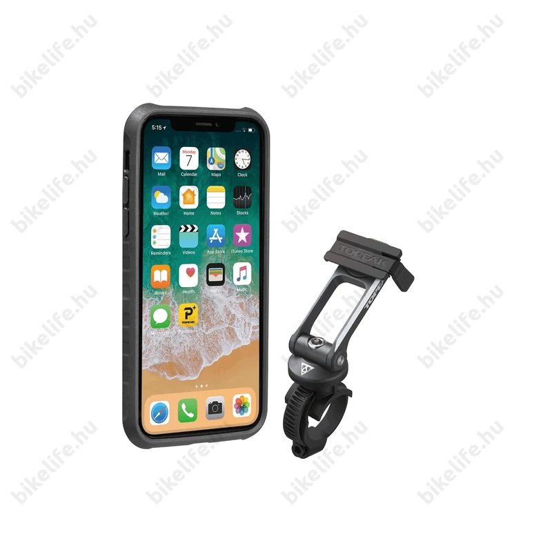 Topeak Ride Case mobiltelefontartó, iPhone X, kinyitható tartóval