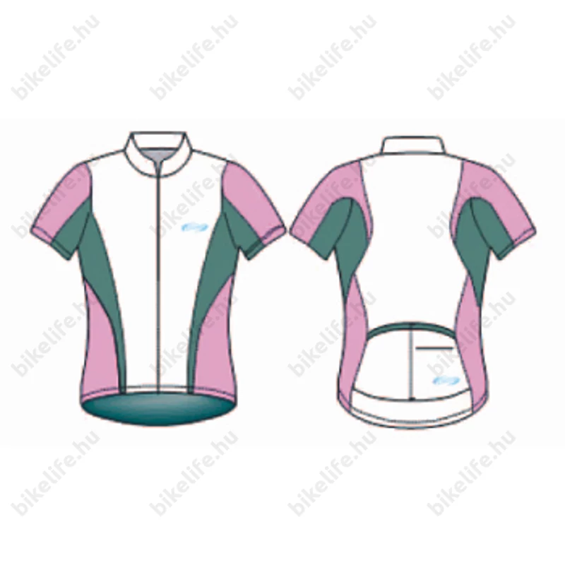 BBB BBW-103 GirlTech rövid ujjú kerékpáros mez fehér/pink M