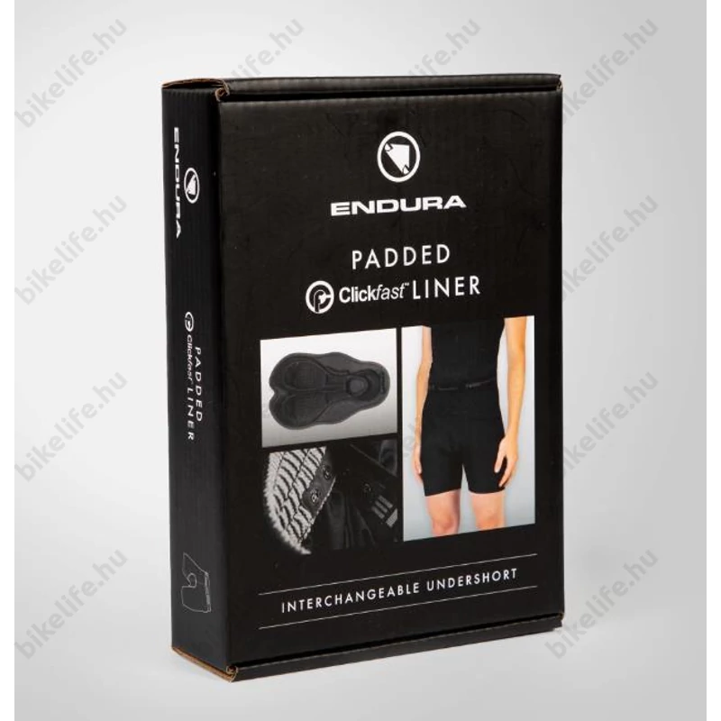 Endura Padded Liner alálöltözet Clickfast betétes alsónadrággal fekete M-es