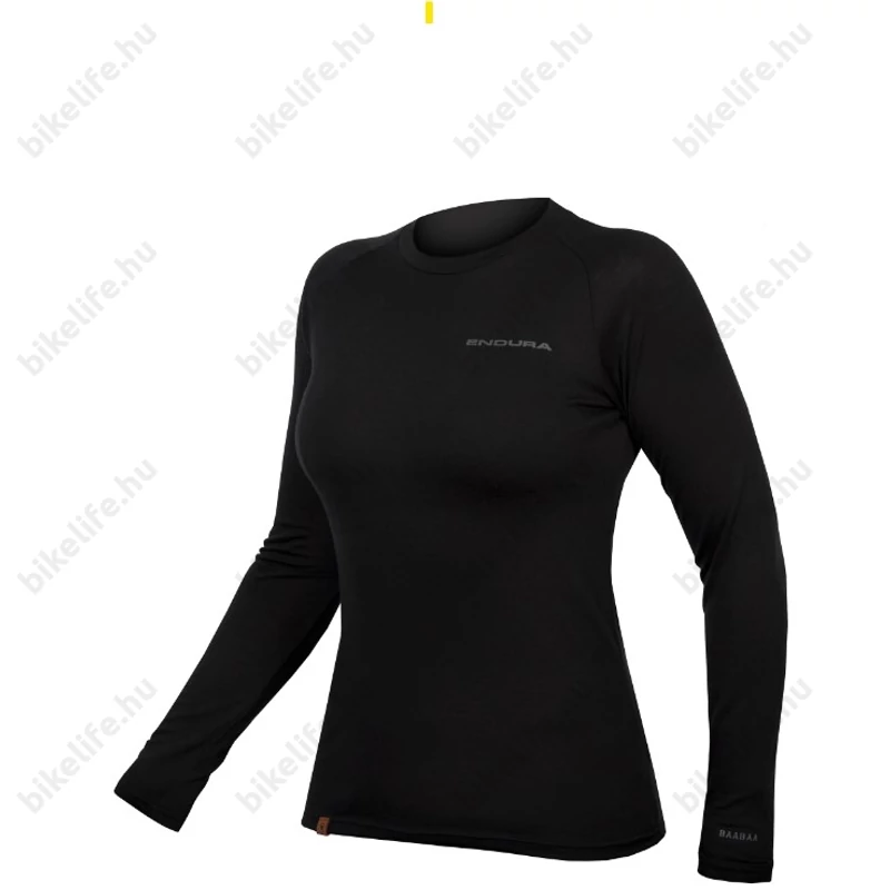 Kerékpáros aláöltözet Endura Baabaa  Baselayer légáteresztő anyag fekete S-es