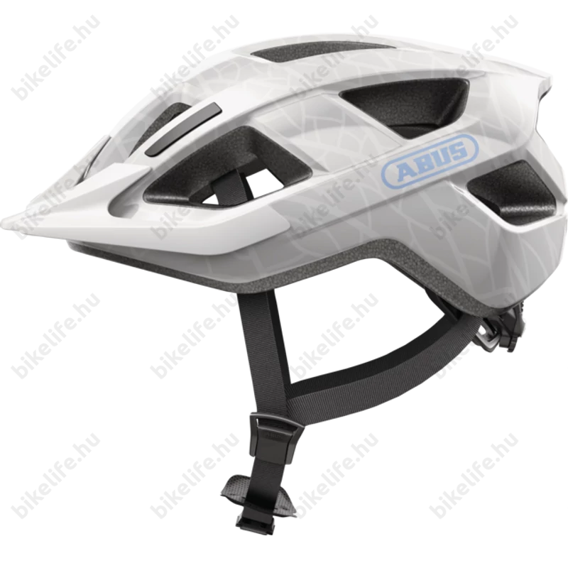 Abus Aduro 3.0 kerékpáros városi bukósisak In-Mold, white art M-es 52-58cm fejkerületre