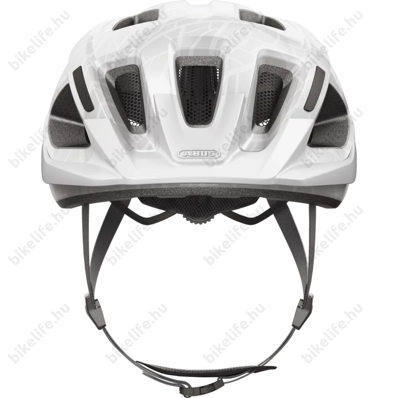 Abus Aduro 3.0 kerékpáros városi bukósisak In-Mold, white art M-es 52-58cm fejkerületre