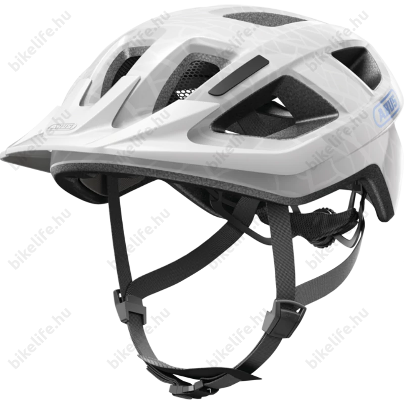 Abus Aduro 3.0 kerékpáros városi bukósisak In-Mold, white art M-es 52-58cm fejkerületre