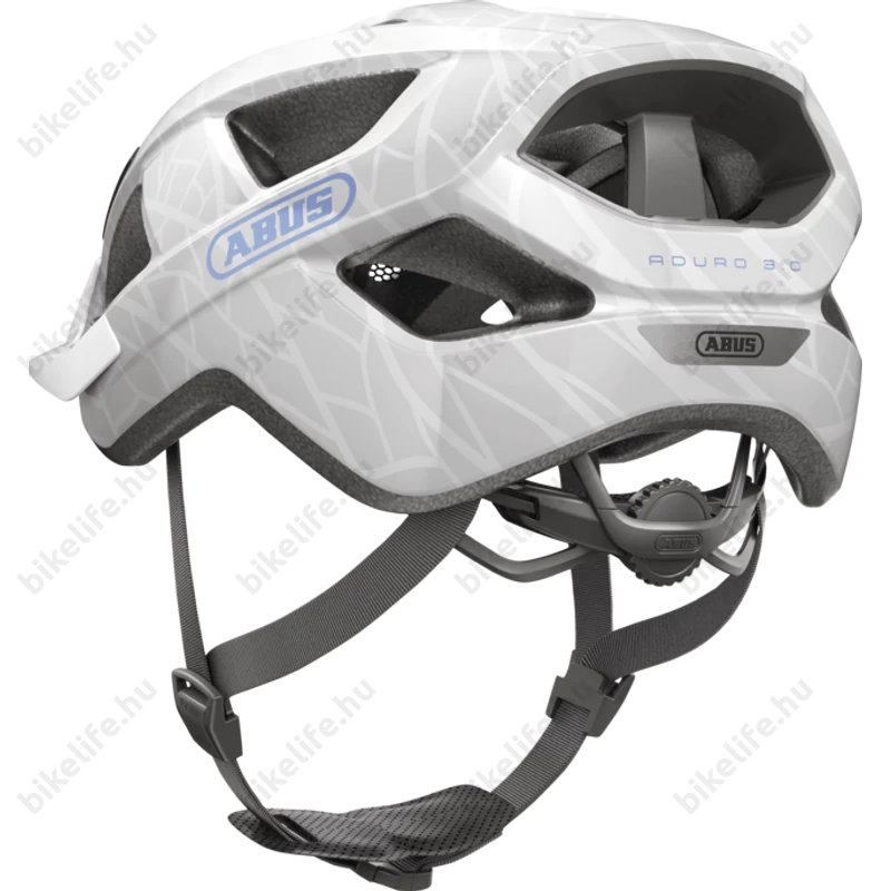 Abus Aduro 3.0 kerékpáros városi bukósisak In-Mold, white art M-es 52-58cm fejkerületre