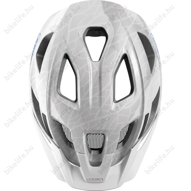 Abus Aduro 3.0 kerékpáros városi bukósisak In-Mold, white art M-es 52-58cm fejkerületre