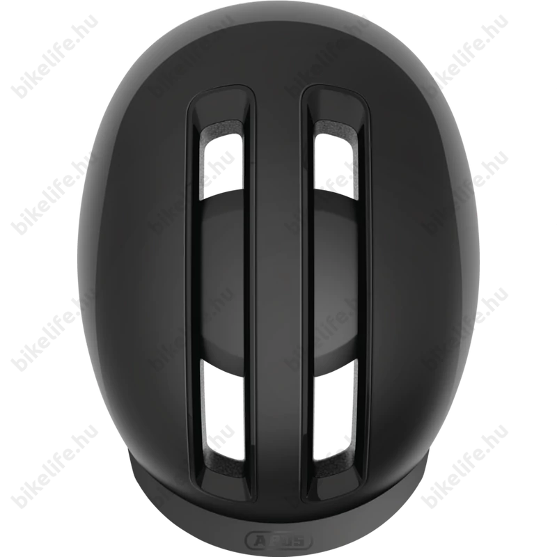 Abus HUD-Y felnőtt városi bukósisak In-Mold, mágneses hátsó lámpa, velvet black S (51-55cm)
