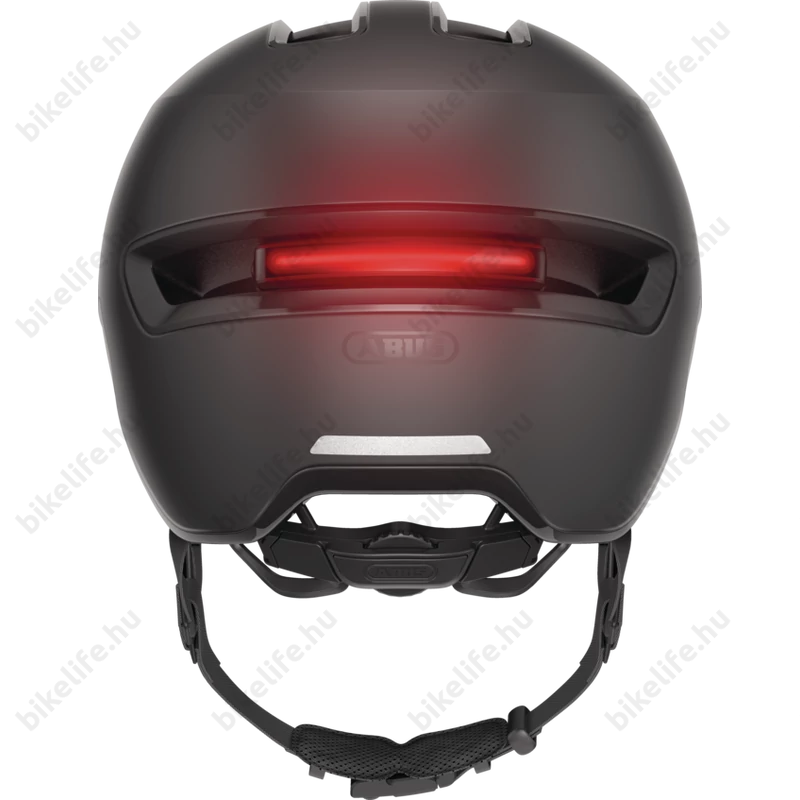Abus HUD-Y felnőtt városi bukósisak In-Mold, mágneses hátsó lámpa, velvet black L (57-61cm)