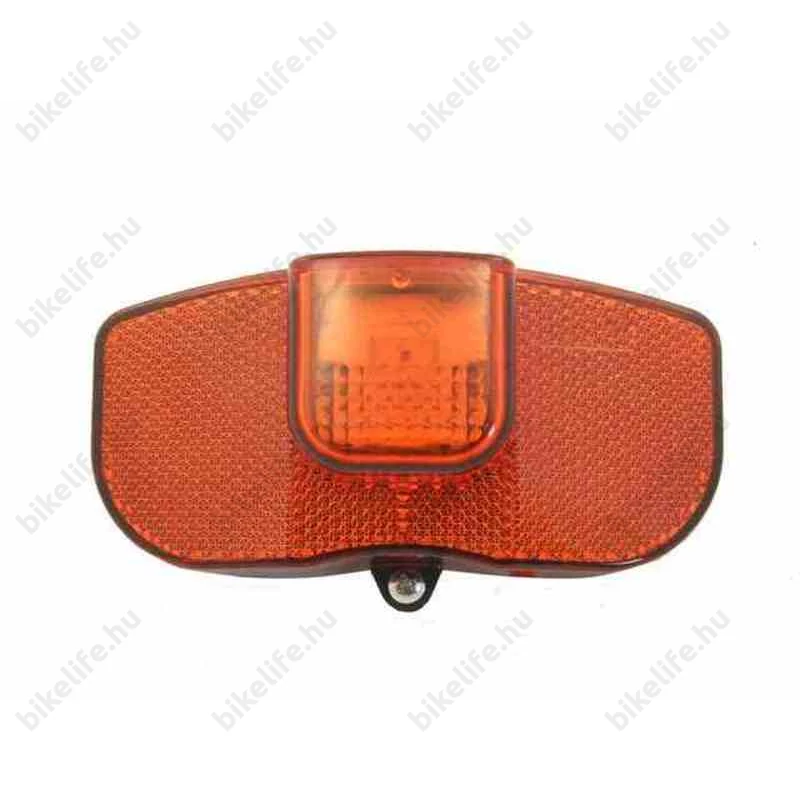 Elemes hátsó lámpa LED-es,csomagtartóra,kapcsolós, prizmával, elem nem tartozék