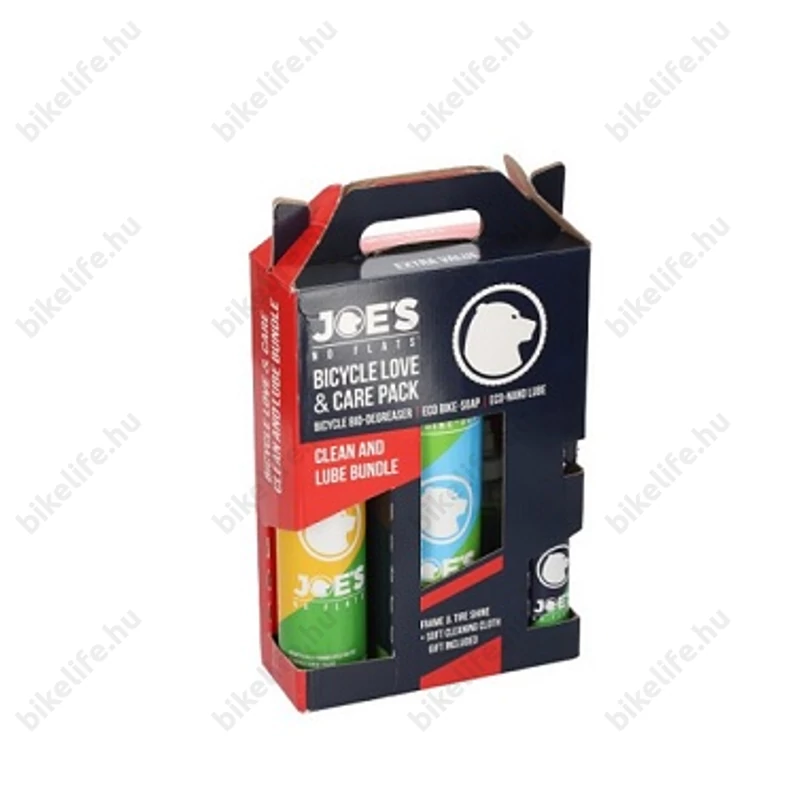 Joe's No-Flat Clean & Lube szett (sampon, láncolaj, zsírtalanító, váz és gumiápoló)