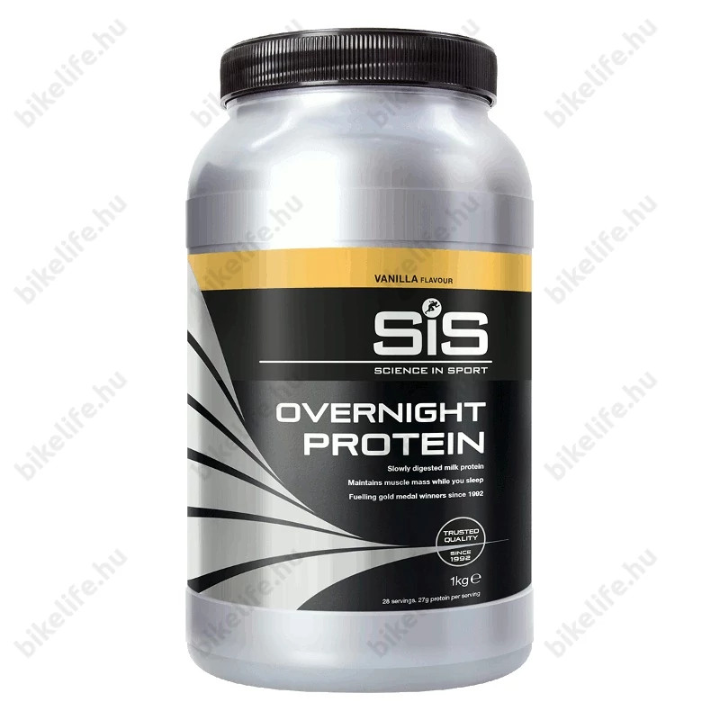 SIS Éjszakai protein italpor, Overnight Protein 1000g. (28 adag) vanília íz