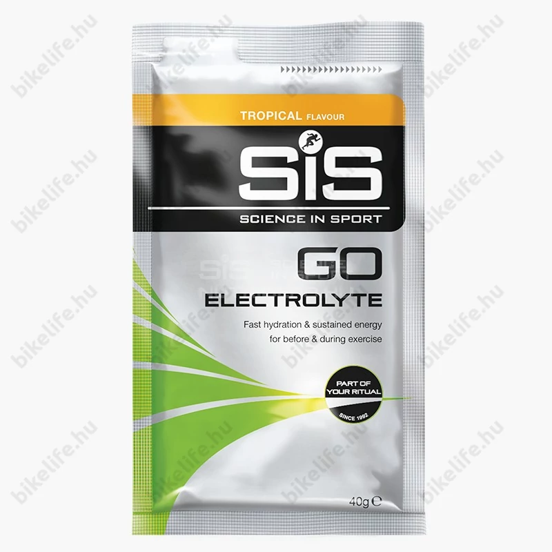 SIS GO elektrolit italpor, GO Electrolyte 40g. (1 adag) trópusi gyümölcs íz