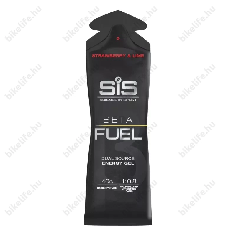 SIS Beta Fuel energia gél, Energy, 60 ml, eper& lime