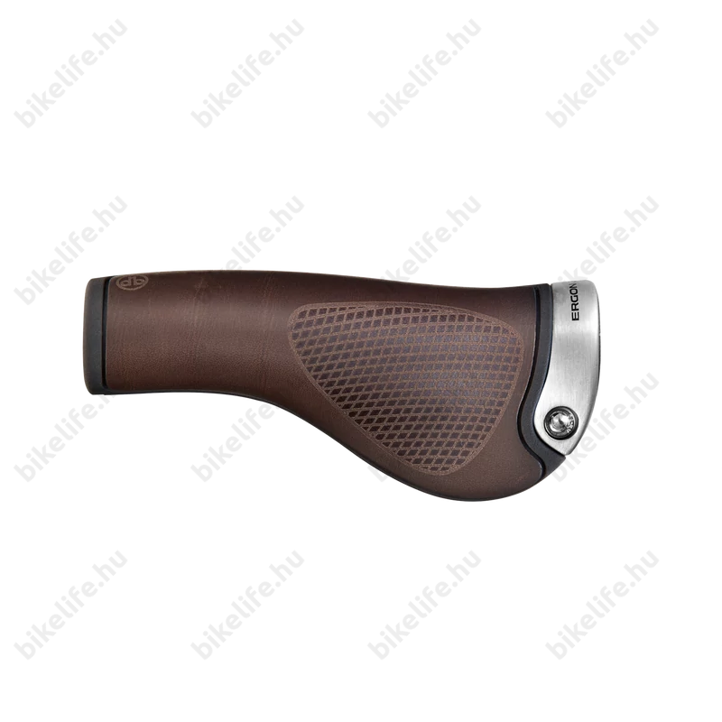 Ergon GP1-L BioLeder ergonomikus markolat, bilincses, szarv nélkül, bőr, barna