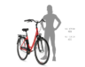 Kellys Avery 90 Red 28"-os városi kerékpár 7 fokozatú Nexus agyváltó, agydinamó, 48cm