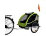 Gyermekutánfutó 2 gyermek szállítására (összsúly: max.40kg) könnyedén le/felszerelhető jogging szett, zöld