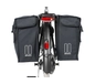 Basil Mara XXL Double Bag 2 részes táska csomagtartóra 47L kapacitás, fekete színű